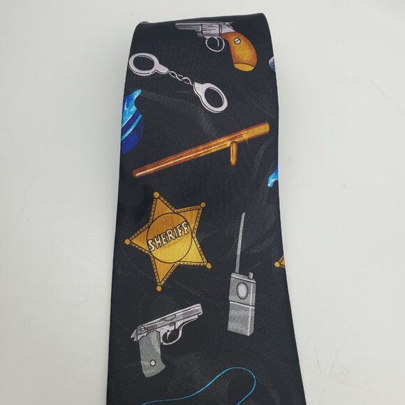 Steven Harris Police Law Enforcement‎ Tie Necktie Motif NYPD LAPD PD Officer - Picture 4 of 6
